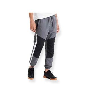 American Eagle Nylon Color Block Jogger Men’s M Gray/Black
